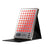 The Capillus Red Light Therapy Panel is a rectangular device with multiple red LEDs, a digital display, and labeled buttons on a foldable black stand—ideal for convenient at-home treatment.